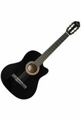 VALENCİA VC104CBK KLASİK GİTAR SİYAH CUTAWAY 4/4