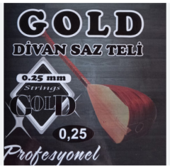 GOLD GD-025 DİVAN TELİ 0.25 BAM BAMLI