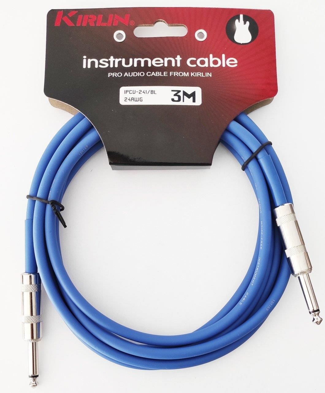 KİRLİN IPCV-241-BL ENSTRÜMAN KABLO 3 METRE MAVİ