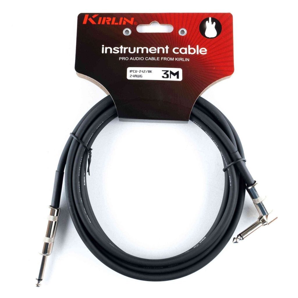 KİRLİN IPCV-242 3 METRE L UÇLU ENSTRUMAN KABLOSU SİYAH