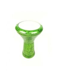 VD-3043SYE VATAN ÇÖMLEK ÇATLAK BOYALI DARBUKA SİYAH-YEŞİL