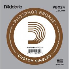 DADDARİO PB024 AKUSTİK TEK TEL (SOL) PHOSPHOR BRONZE WOUND