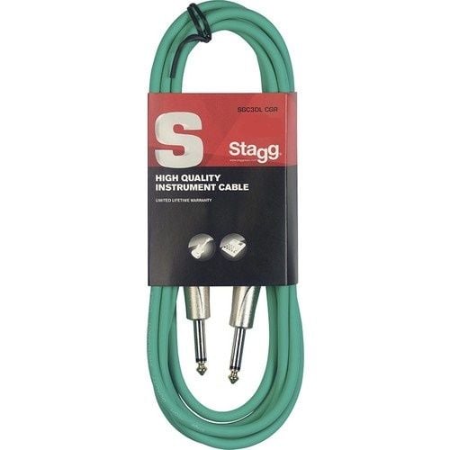 STAGG SGC6DL CBL 6 METRE ENSTRÜMAN KABLOSU YEŞİL