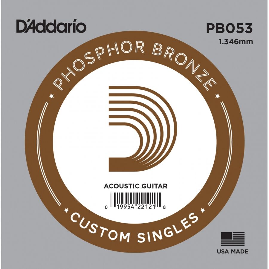 DADDARİO PB053 PHOSPHOR BRONZE .053 AKUSTİK GİTAR TEK TEL