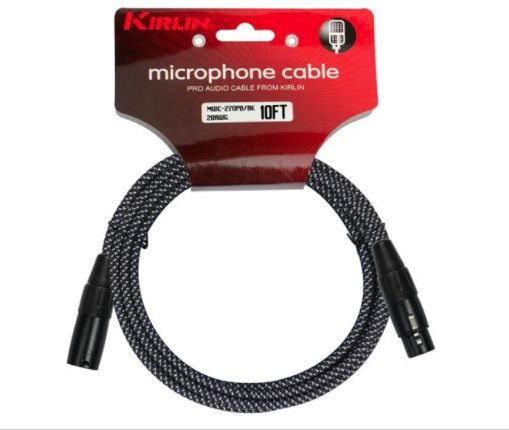 KİRLİN MWC-270PB 6 METRE ÖRGÜLÜ MİKROFON KABLOSU