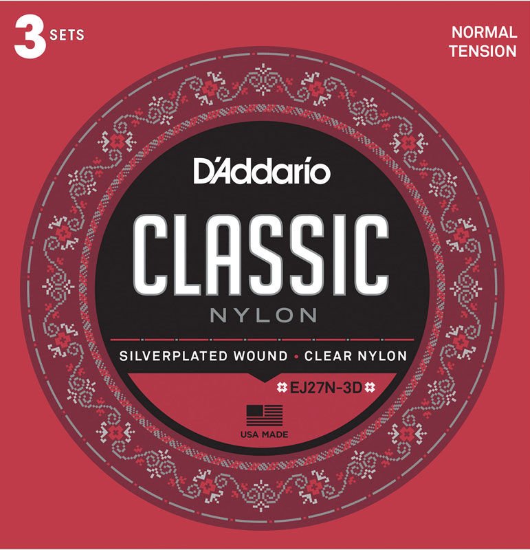 DADDARİO EJ27N-3D NORMAL TENSİON 3 PAKET TAKIM TEL KLASİK GİTAR TELİ