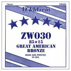 DADDARİO ZW030 85/15 BRONZE AKUSTİK GİTAR TEK TEL RE