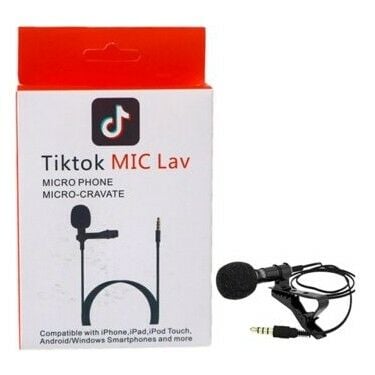 MIC LAV TİKTOK YOUTUBER YAKA MİKROFONU TELEFON İÇİN (ANDROİD-IOS)