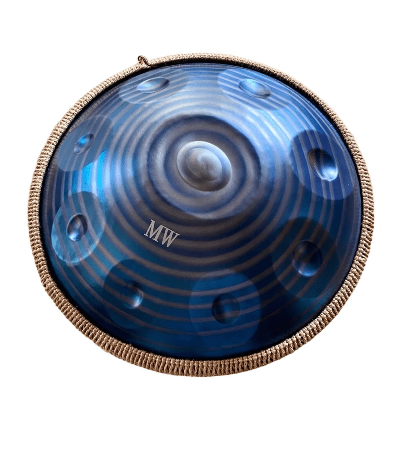 HANG DRUM HP-N09BS İTHAL HANDPAN 9 TONLU STANDLI LACİVERT SİYAH KUŞAKLI