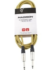 MADİSON İP SARGILI ENSTRUMAN  KABLOSU 3 METRE SARI ÇİZGİLİ