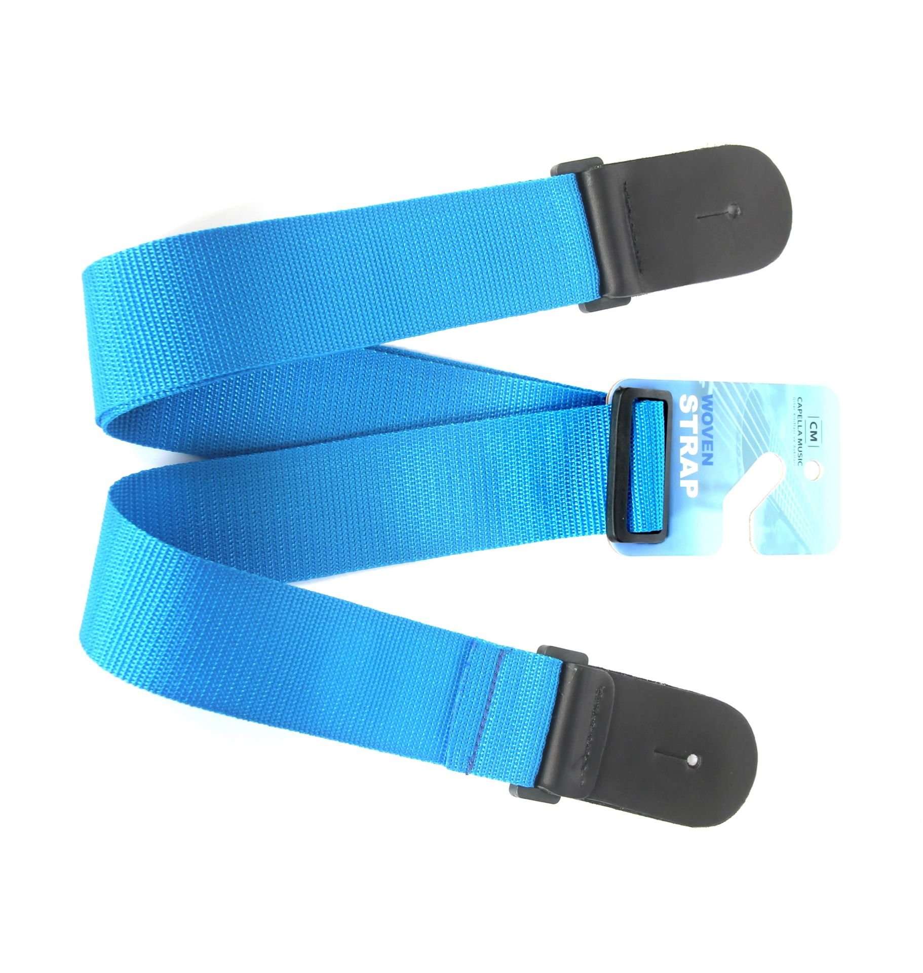 CAPELLA CP101BL GİTAR ASKISI MAVİ DERİ BAŞLIKLI