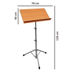 XNS22WN Nota Sehpası Standı Profesyonel Ceviz Ağacı