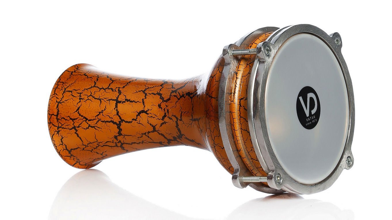 VATAN 141 TURUNCU 1 NO ALÜMİNYUM ÇATLAK BOYALI DARBUKA