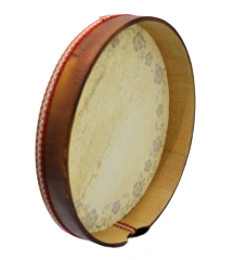 İMECE DB42 HAYVAN DERİLİ AHŞAP BENDİR DESENLİ 42 CM