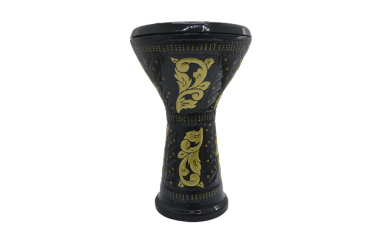 VD-3050 VATAN ÇÖMLEK KIRMIZI DARBUKA SARI YALDIZLI