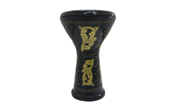 VD-3050 VATAN ÇÖMLEK KIRMIZI DARBUKA SARI YALDIZLI