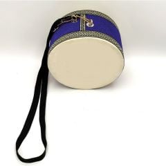 İMECE DC18M ÇOCUK DAVULU MAVİ HAYVAN DERİLİ 18 CM TOKMAK ÇUBUK HEDİYE