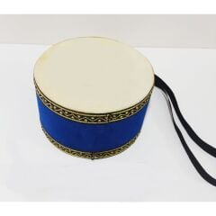 DC24M ÇOCUK DAVULU MAVİ HAYVAN DERİLİ 24 CM TOKMAK ÇUBUK HEDİYE