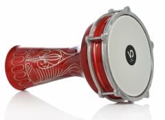 VATAN 114 KIRMIZI ERZİNCAN İŞLEMELİ 4 NO ALÜMİNYUM DARBUKA