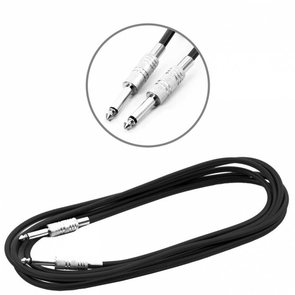 KJF3BK ENSTRÜMAN KABLO JAK FİŞLİ PRO 3 METRE SİYAH GİTAR KABLO
