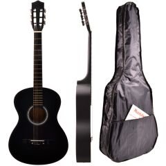 MRC275BKM 4/4 Klasik Gitar Mat Siyah Kılıflı