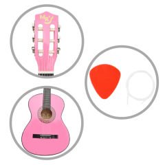 MRC275PNK 4/4 Klasik Gitar Pembe Kılıflı