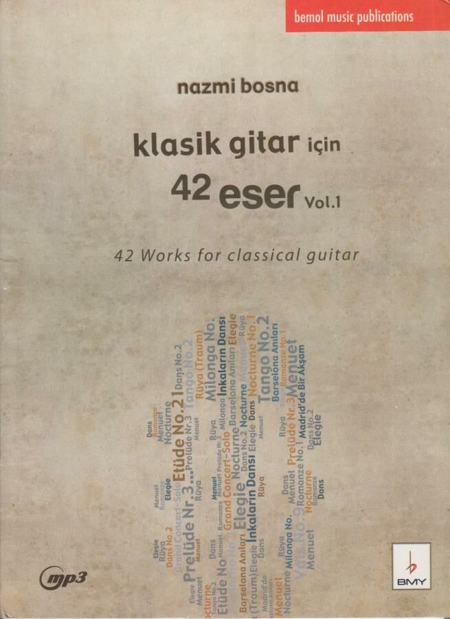 BMY-030 KLASİK GİTAR İÇİN 42 ESER 1-NAZMİ BOSNA