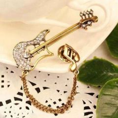 MANUEL RAYMOND GBV HEDİYELİK GİTAR ŞEKLİNDE BROŞ ESKİTME